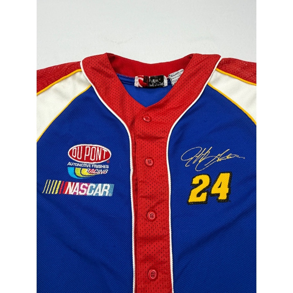 Competitors View NASCAR Jersey Kid Size S 8/10 Blue Jeff Gordon 24 DuPont Racing - Picture 2 of 10